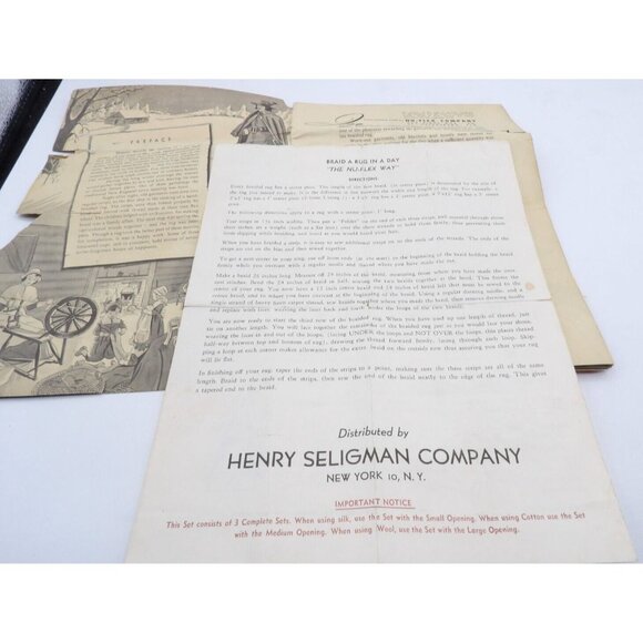 How to Braid a Rug in One Day The Nu-Flex Way ©1949 - Picture 2 of 9